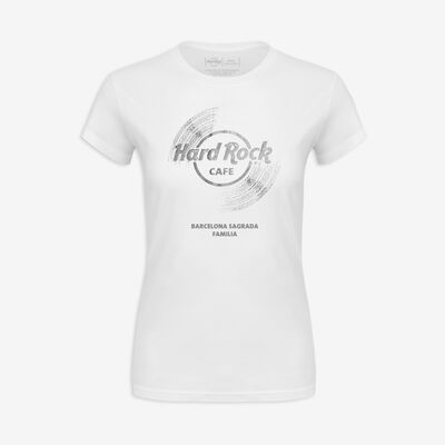 Women's Vinyl Logo Shortsleeve Crewneck Tee in White